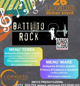 122334 I BattiatoRock Venerdì 26 Luglio 2024 live all’Opposto
